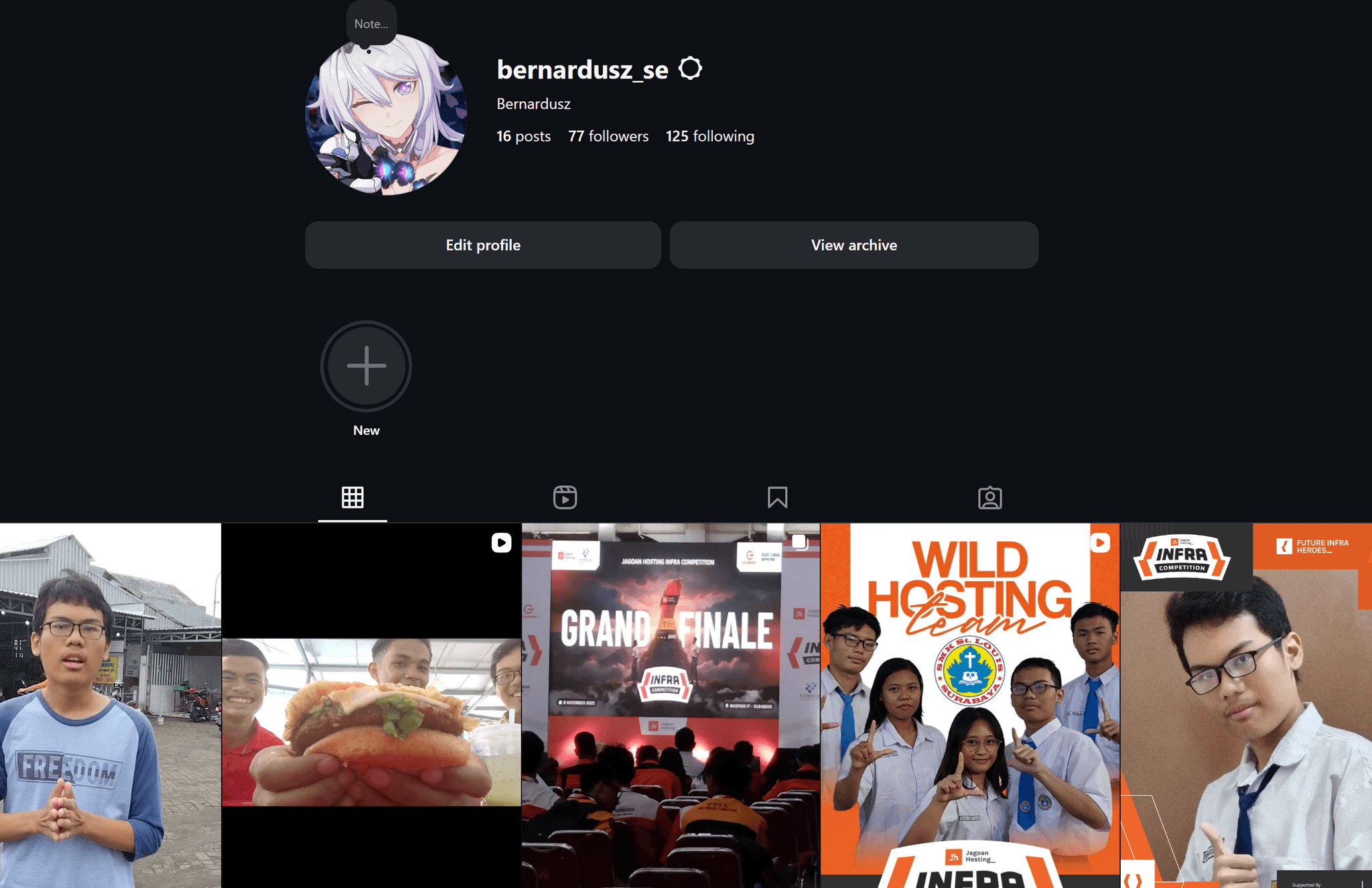 Screenshot of GitHub